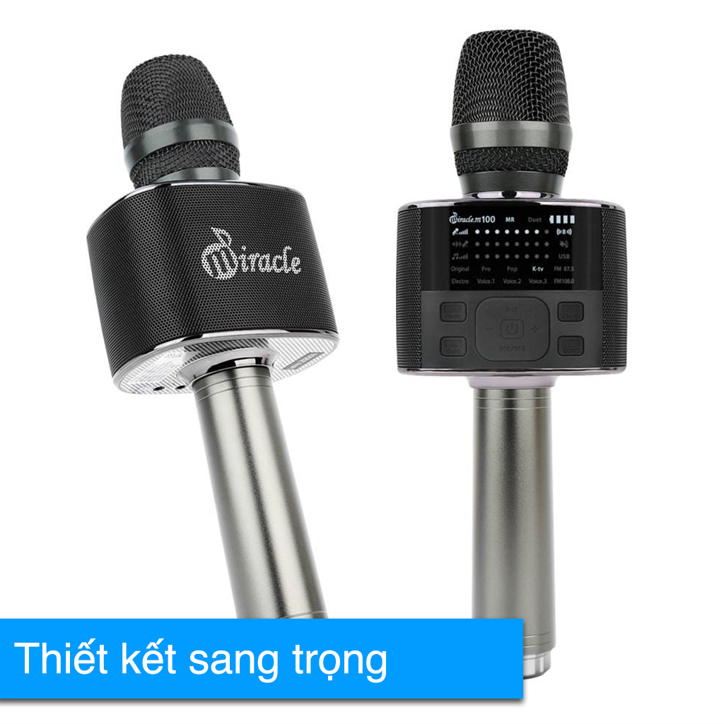Micro Karaoke Bluetooth , Micro Miracle M100 Chính Hãng Hàn Quốc