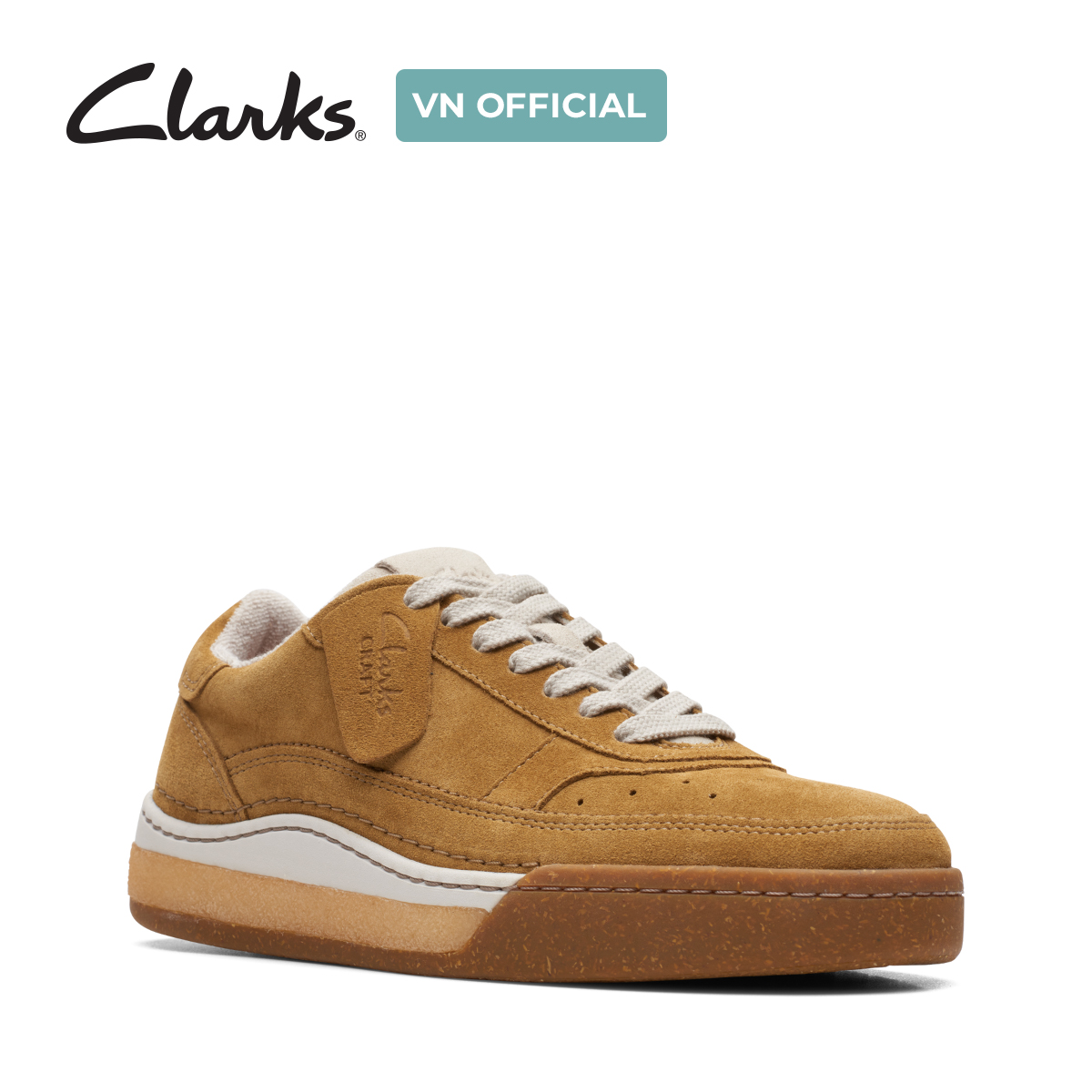 Giày Sneaker Da Nam Clarks - CraftCourtLace