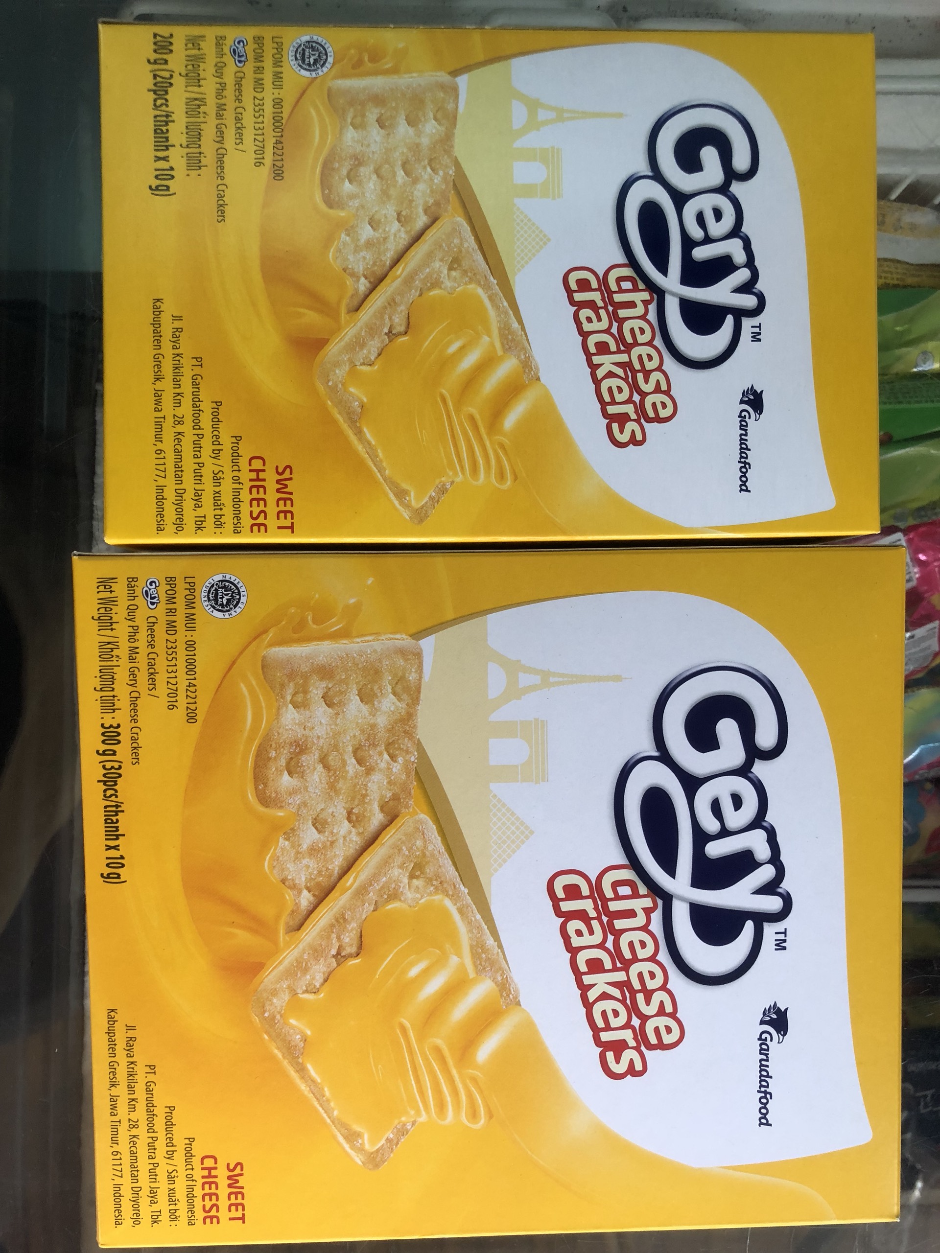 [HCM]Bánh quy phô mai Gery Cheese Crackers 270g