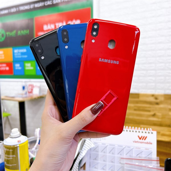 Bộ vỏ Samsung M20 zin nấu máy