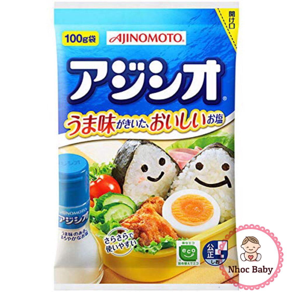 Muối nhạt Ajinomoto giảm 50% độ mặn 100g (Nhật Bản)