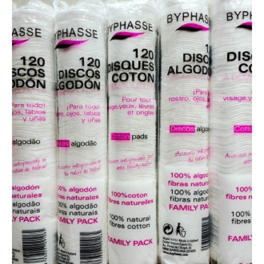 [HCM]Bông Tẩy Trang Byphasse 120 Miếng Cotton Pads