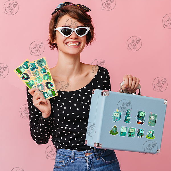 Bộ 100 hình dán sticker BMO biểu cảm dễ thương