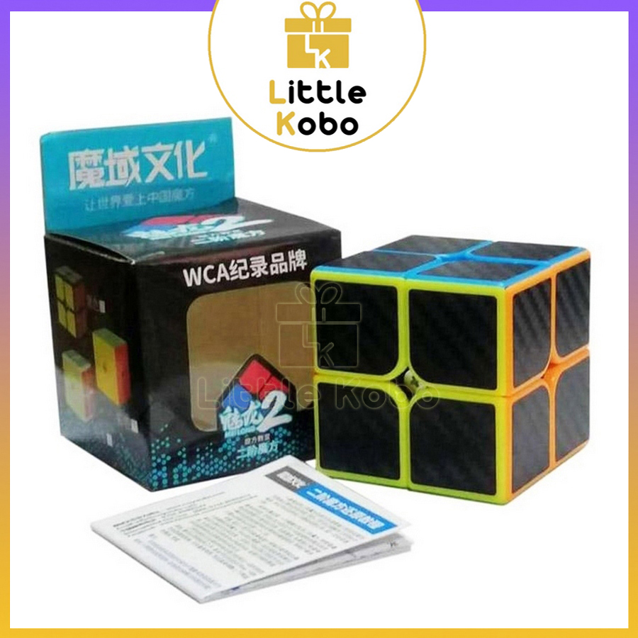 Rubik 2x2 MoYu MeiLong Carbon Cacbon 2x2 Rubic 2 Tầng Cao Cấp Đồ Chơi Trí Tuệ Trẻ Em 2x2x2 - Little Kobo