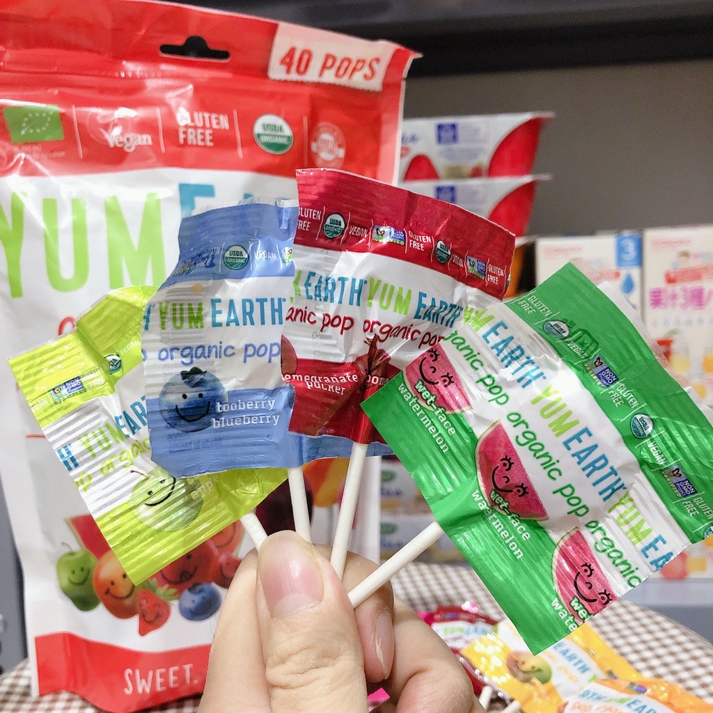 Kẹo Mút Hữu Cơ Cho Bé Yumearth Organic Pops (1 Cây)