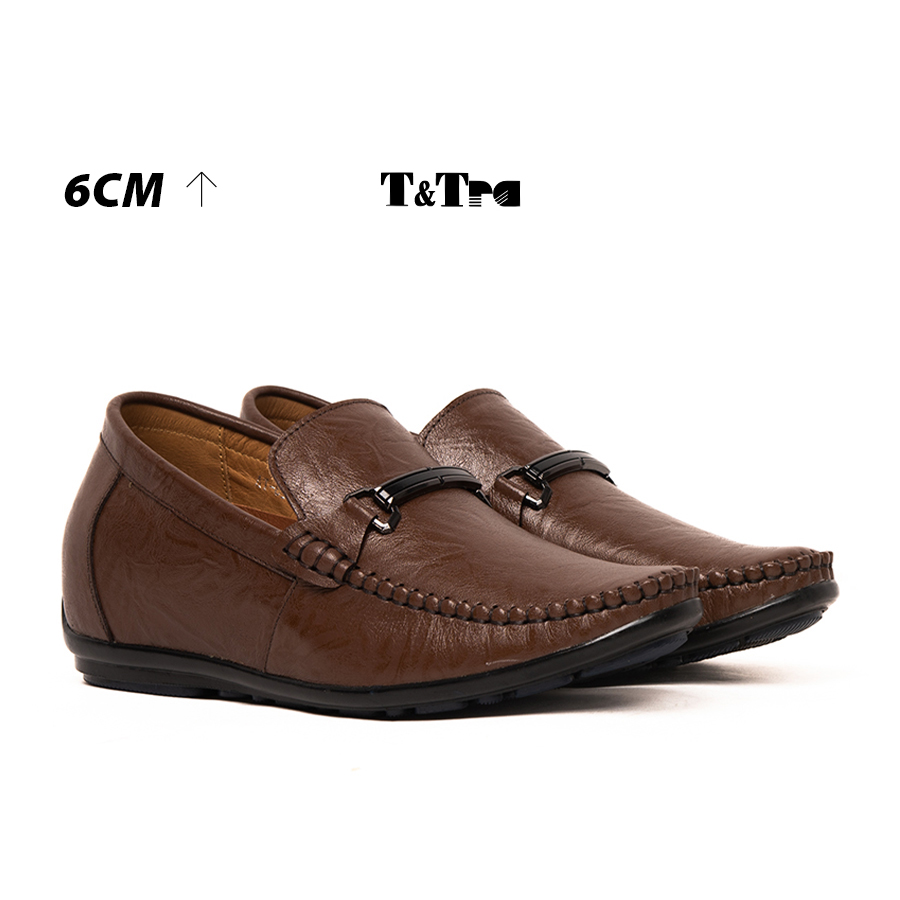 [6cm]-padded shoes men's T&TRA T85 Brown zebra