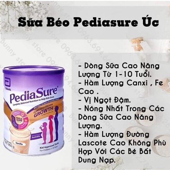 [Date T1/2025] Sữa Bột Pediasure Úc - Hộp 850G