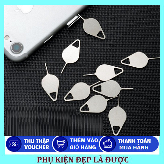 Que chọc thẻ sim cho điện thoại android và ios