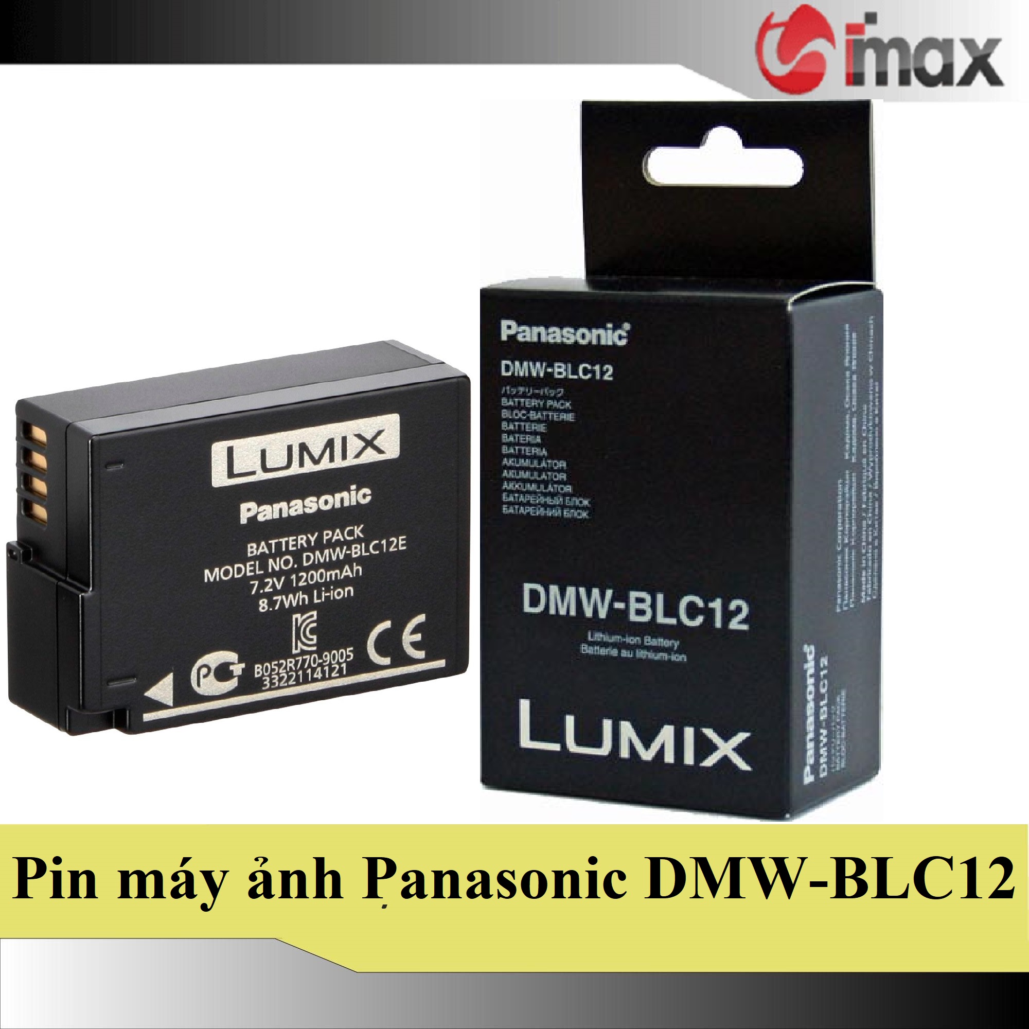 Pin thay thế pin máy ảnh DMW-BLC12 - Hàng nhập khẩu