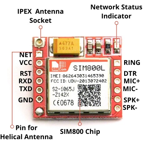 Mạch - Module Sim 800L Sim800L V1 V2 (3.7V - 4.2V) GMS GPRS