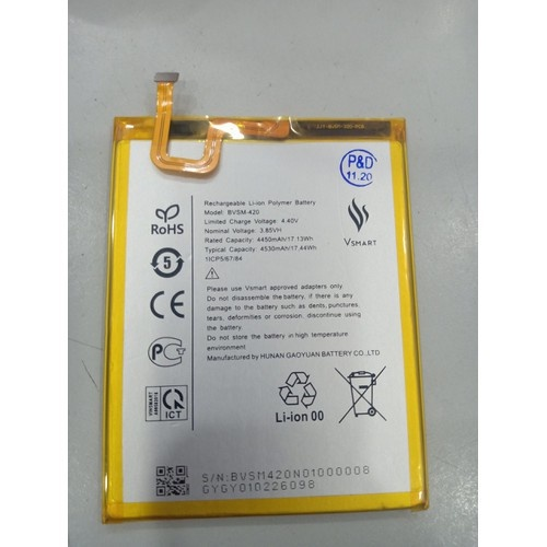 Pin vsmart joy 2 plus / joy 3 bvsm-420 bảo hành đổi mới