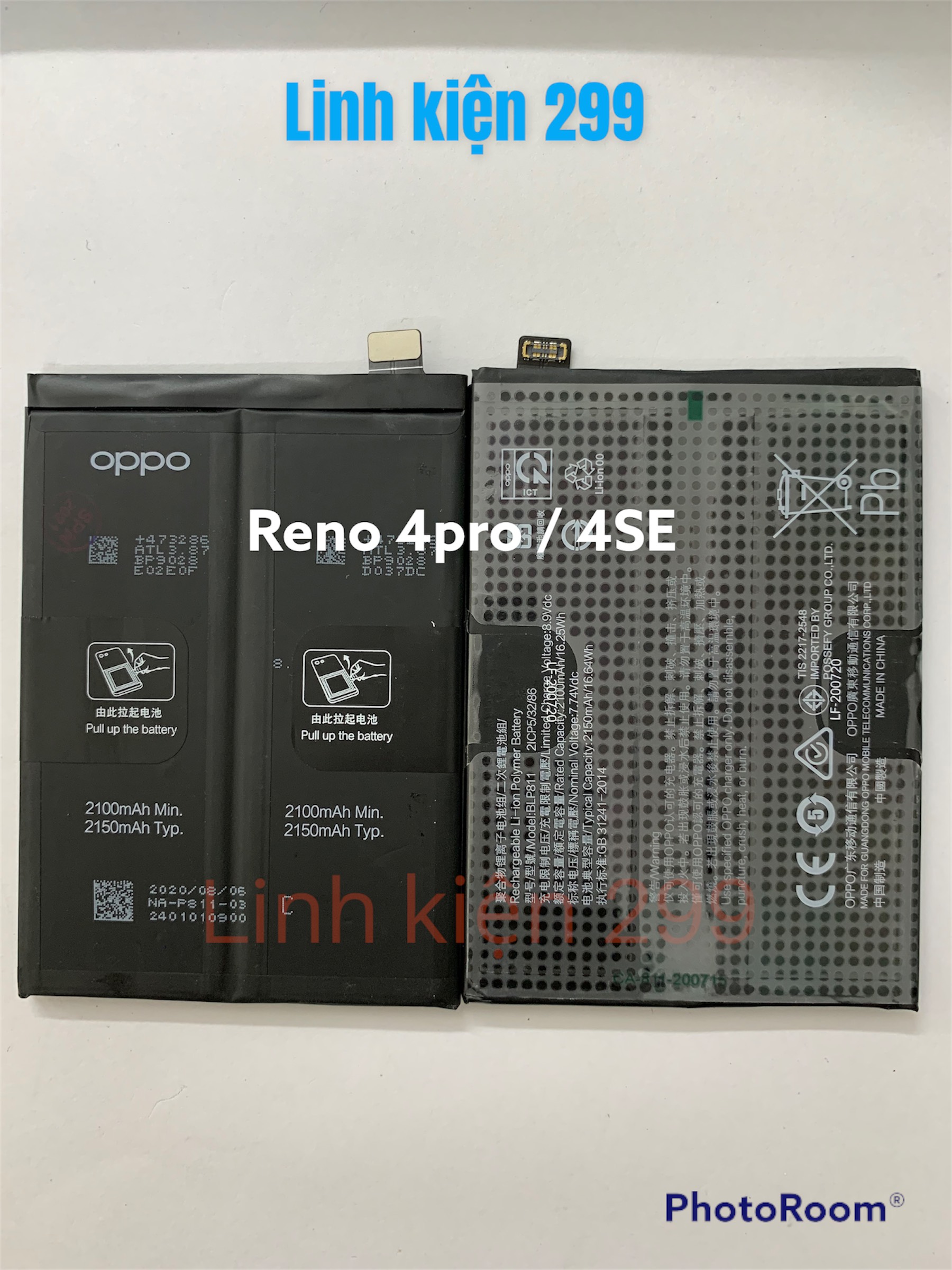 PIN OPPO RENO FULL MÃ -  RENO 2/3/4/5 PRO