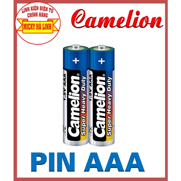 2 viên pin tiểu camelion, pin camerlion aaa, pin-3a