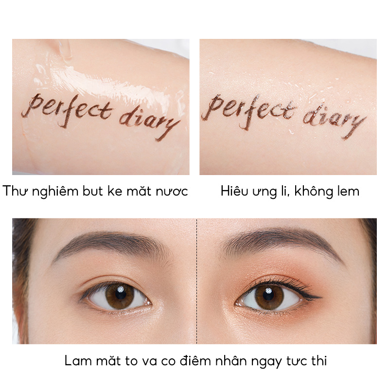 Perfect Diary Bút Kẻ Mắt Perfect Diary Eyeliner Siêu Mảnh Không Thấm Nước Lâu Trôi Nhanh Khô Dễ Sử Dụng (BY)