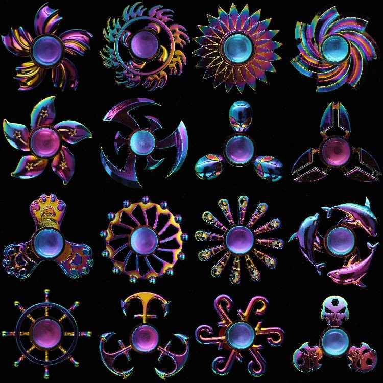SPINNER GRADIENT Kim loại 100 mẫu