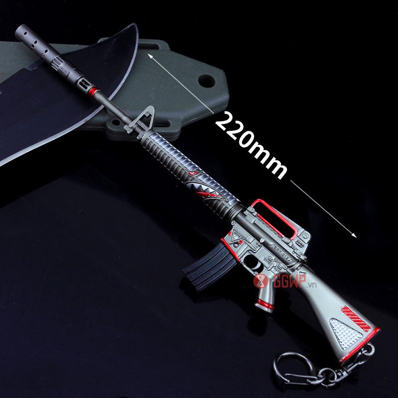 Mô hình M16A4 skin Sharkbite 22cm PUBG