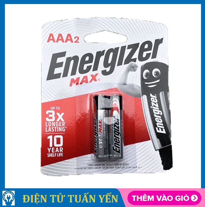 Pin tiểu AAA Energizer Max E91 1.5V - Hàng chính hãng