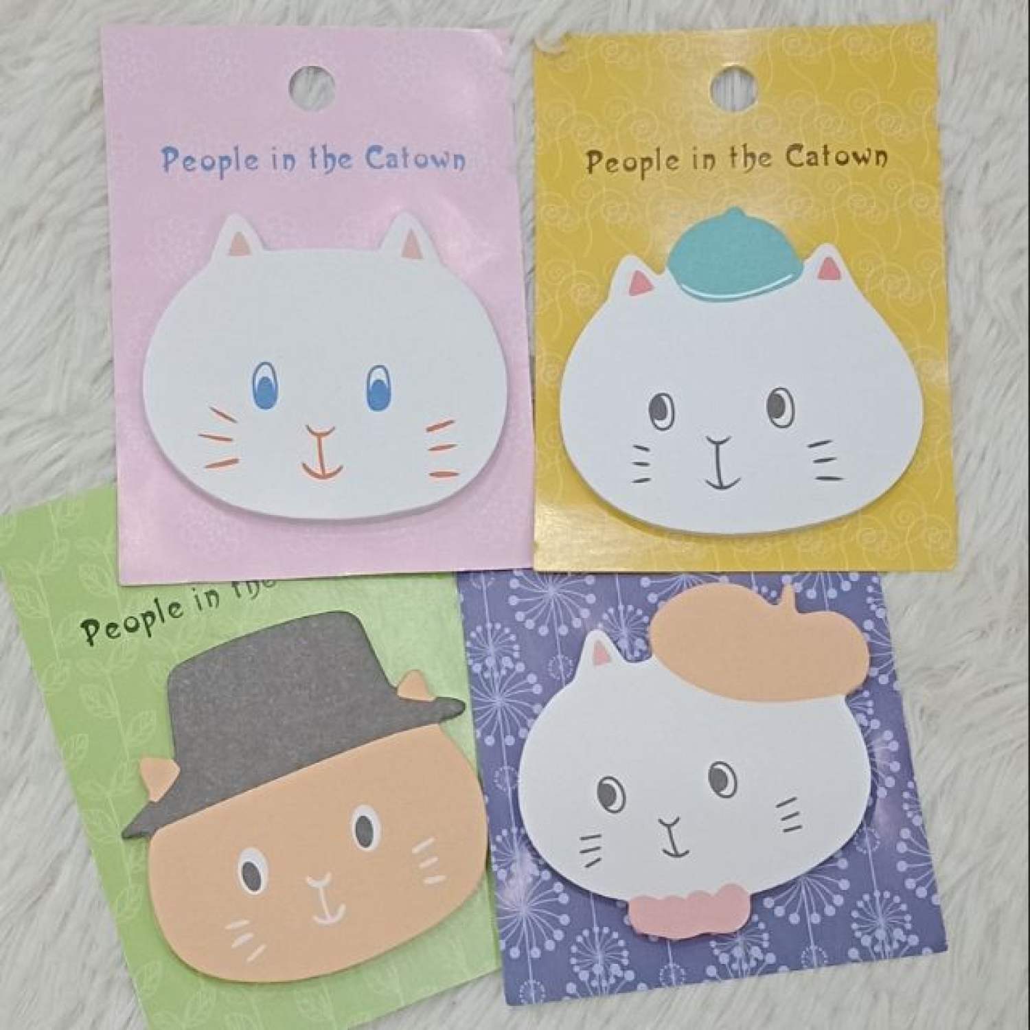 Giấy note hình mèo dễ thương 30 tơ` 45x60mm