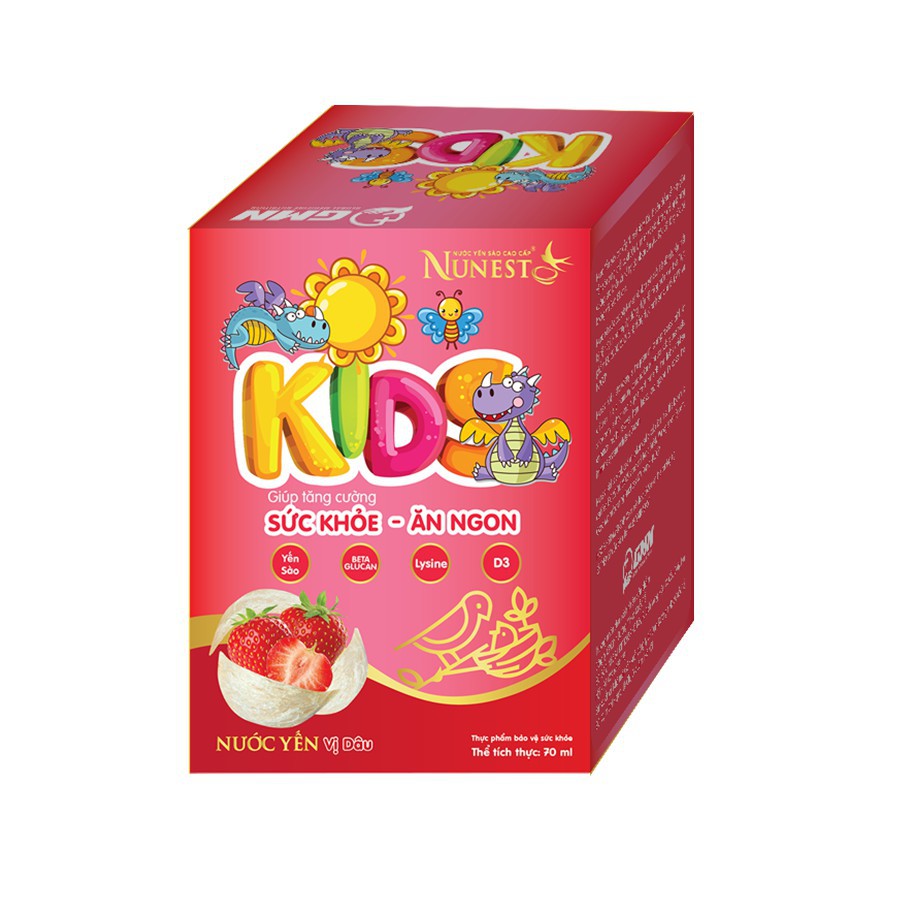 Yến Nunest Kid Hương Cam (Lốc 6 lọ x 70ml)