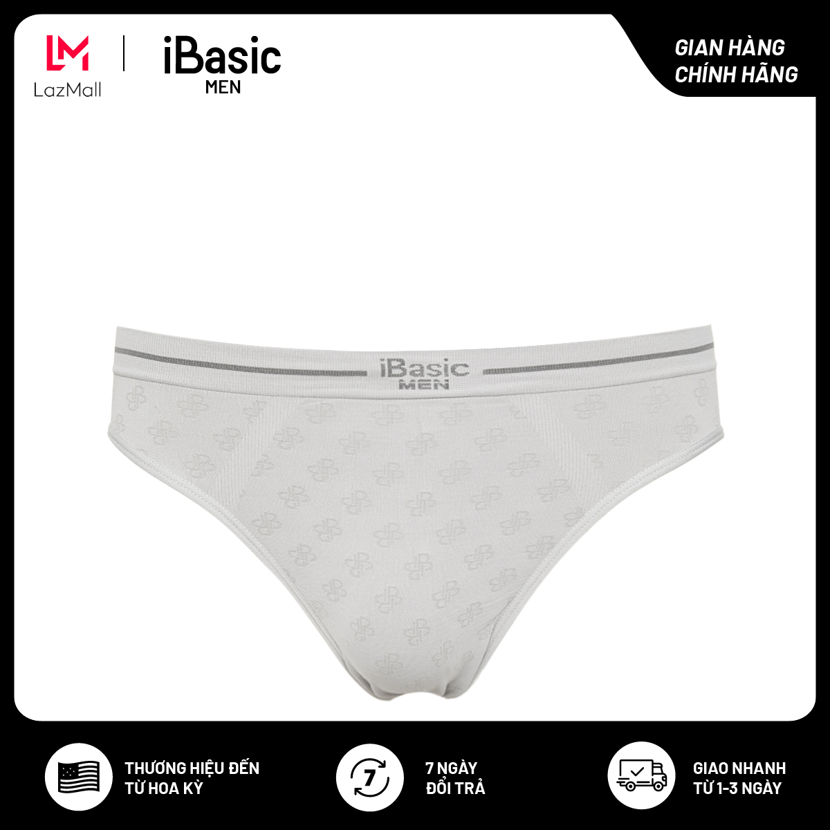 Quần lót nam không đường may Brief Seamless iBasic PANM094