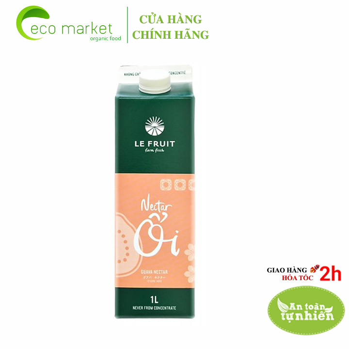 Nước ép trái cây nectar ổi Le Fruit hộp 1L