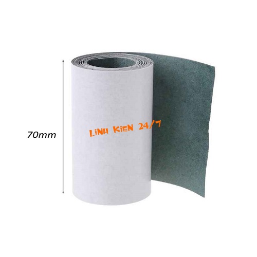 GIẤY DÁN CÁCH ĐIỆN, CÁCH NHIỆT ĐÓNG CELL PIN 18650 BẢN 70MM LOẠI CÓ KEO DÁN (1 MÉT)