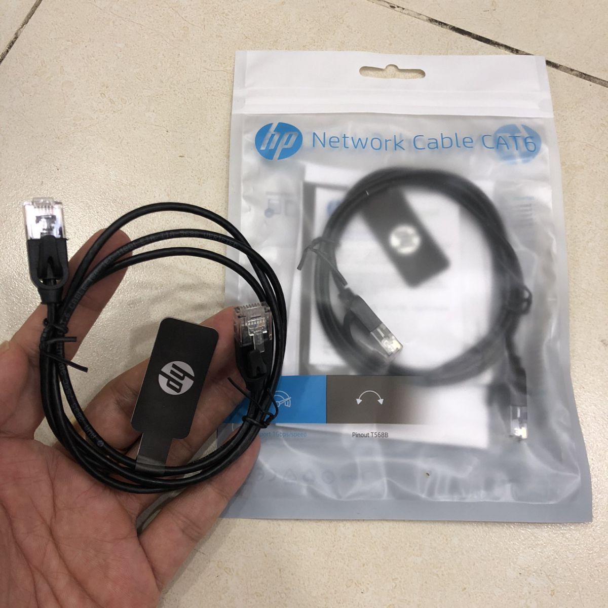 Cable UTP CAT6 HP slim màu đen