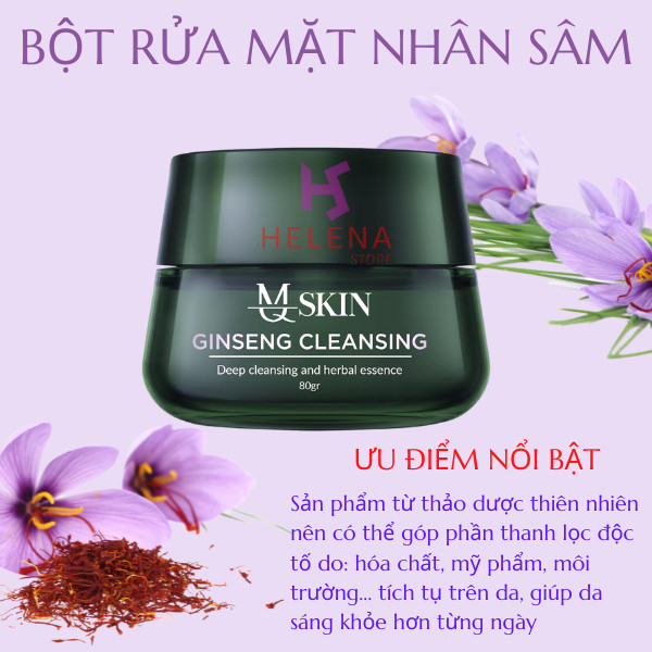 Bột Rửa Mặt Nhân Sâm MQ Skin 100gr - Mẫu Mới