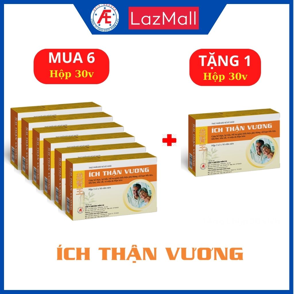 Combo Ích Thận Vương (3 vỉ x 10 viên) (mua 6ITV)