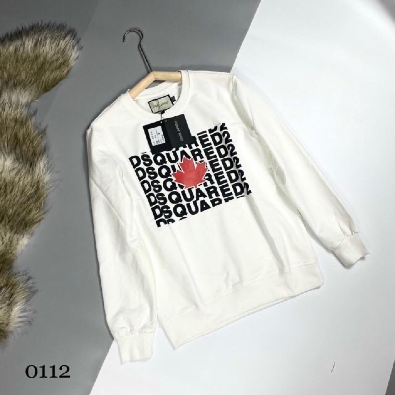 [FREESHIP] áo thun dài tay và áo nỉ dài tay dsquared lá đỏ sweater dsquared2