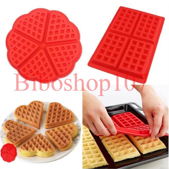 Khuôn silicon làm bánh quế, socola