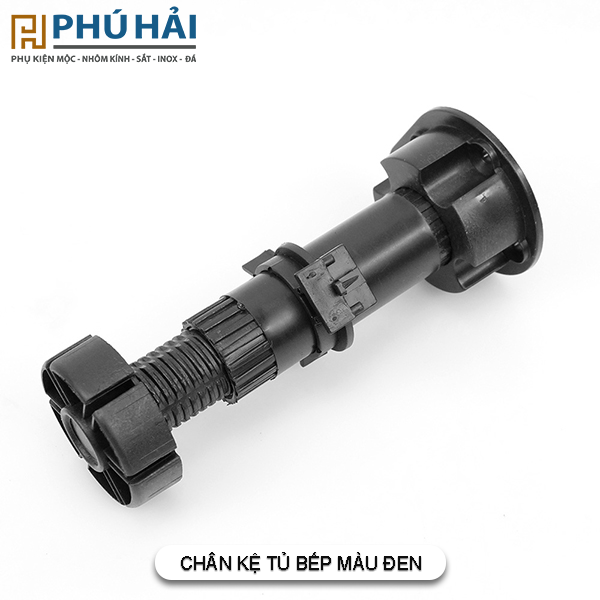 Chân nhựa tủ bếp đen có tăng chỉnh (cái)