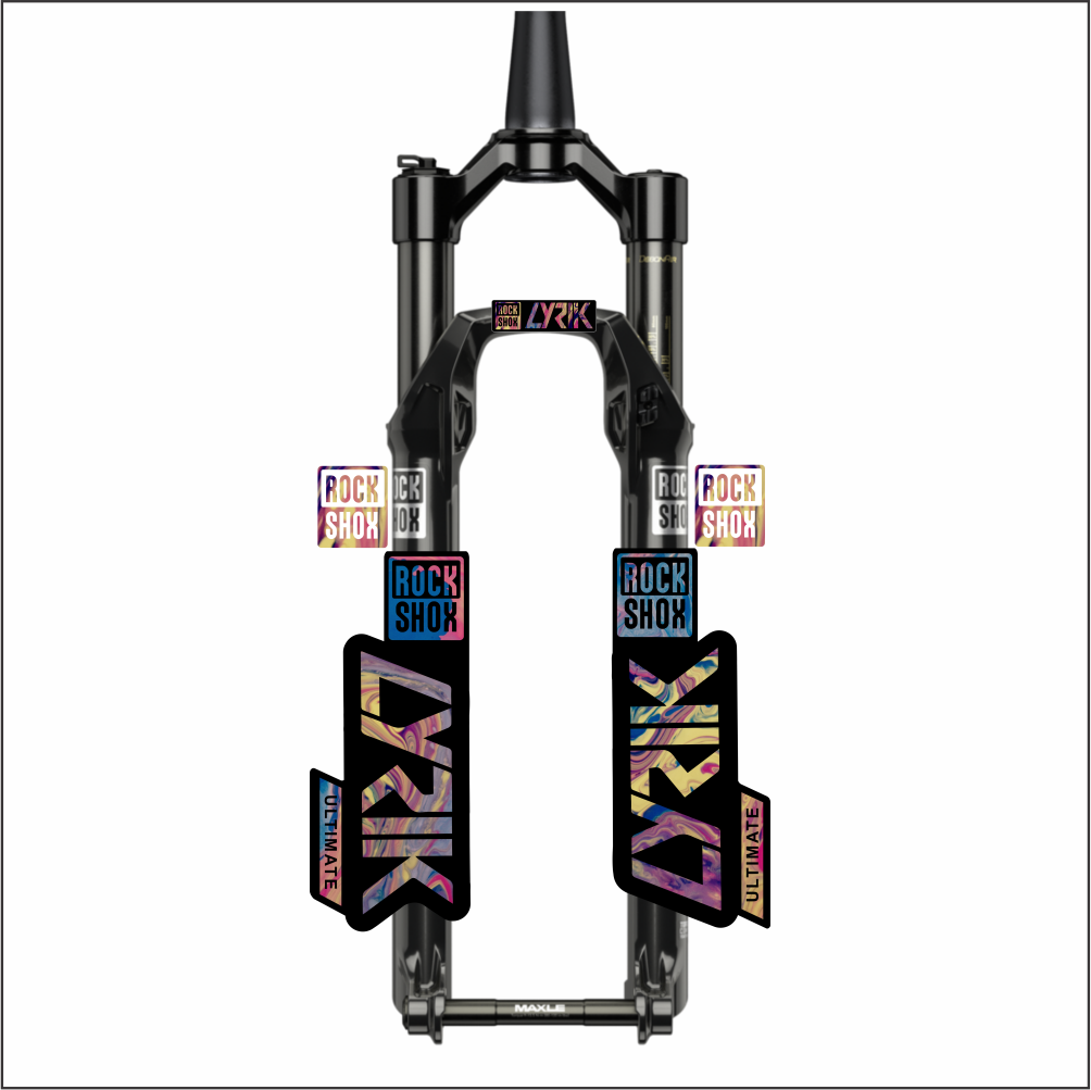 Tem decal dán phuộc xe đạp Rockshox LYRIK ULTIMATE 2021