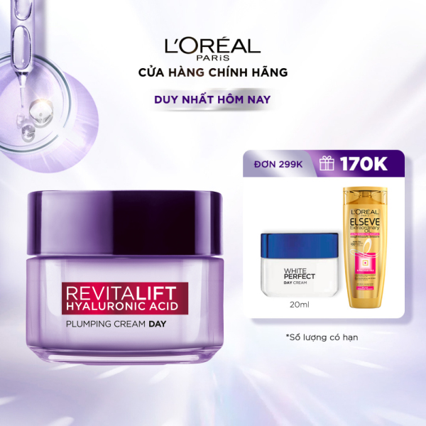 Kem dưỡng siêu cấp ẩm căng mịn da LOreal Paris Revitalift Hyaluronic Acid 50ml