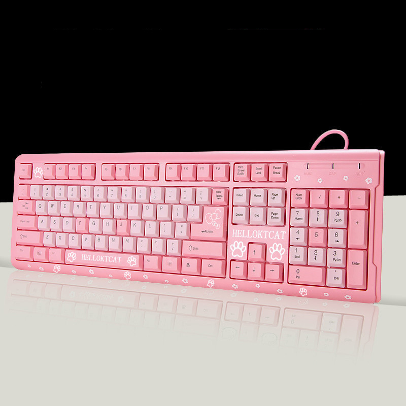 Bàn Phím Màu Hồng Hello KTCAT - BEYOU