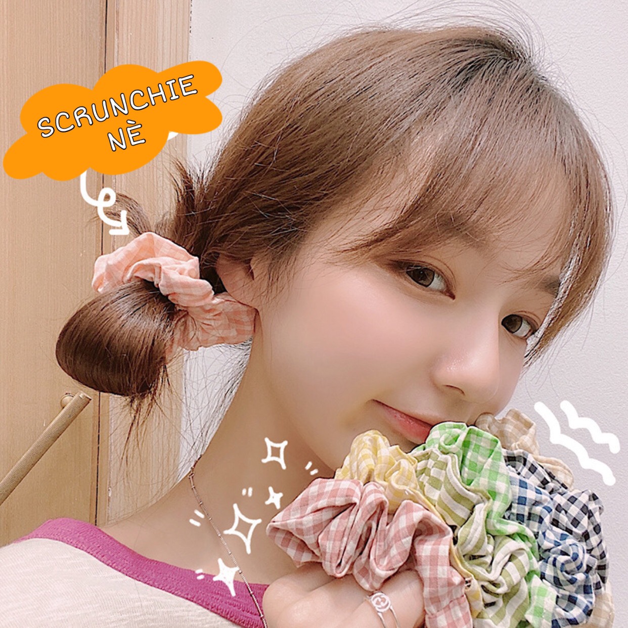Dây buộc tóc Scrunchies, Dây Cột Tóc HÀN QUỐC