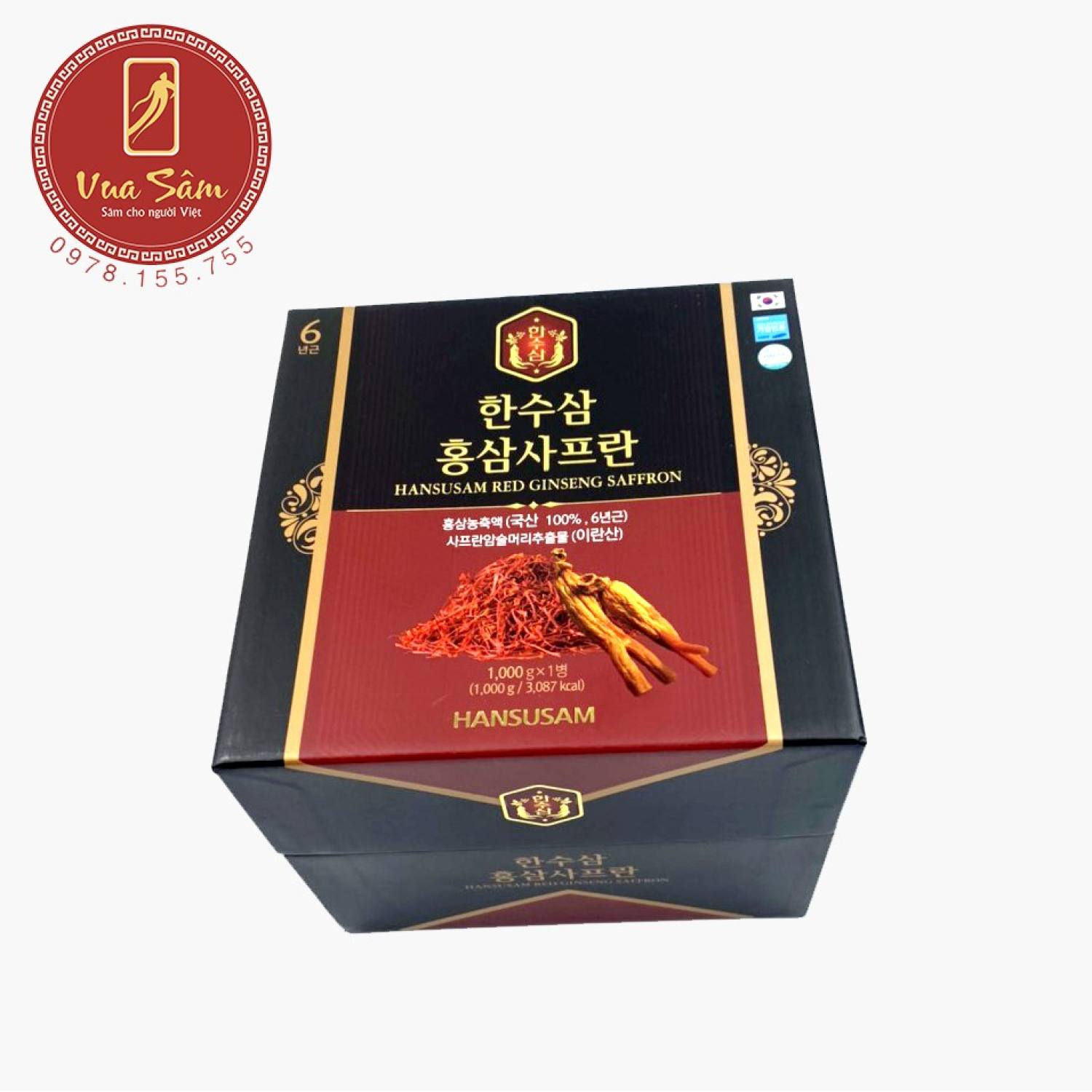 Cao Hũ Hồng Sâm Safron Hũ 1000g
