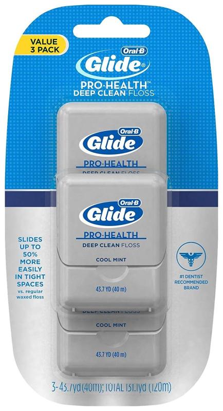Chỉ nha khoa vị bạc hà Oral-B Glide Pro-Health Deep Clean set 3x40 mét cao cấp