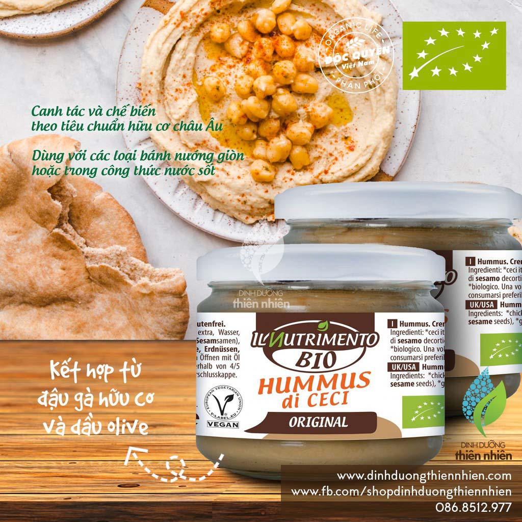 Sốt Đậu Gà Hữu Cơ ProBios Organic Hummus, 180g