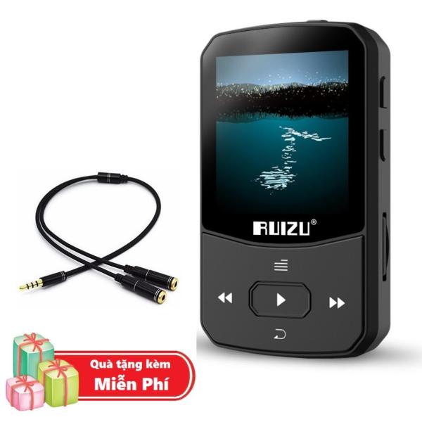 ( Quà tặng Dây chia cổng tai nghe 1 ra 2 ) Máy Nghe Nhạc MP3 Bluetooth Ruizu X52 Bộ Nhớ Trong 8GB Cao Cấp - Máy nghe nhạc Lossless Bluetooth Ruizu X52