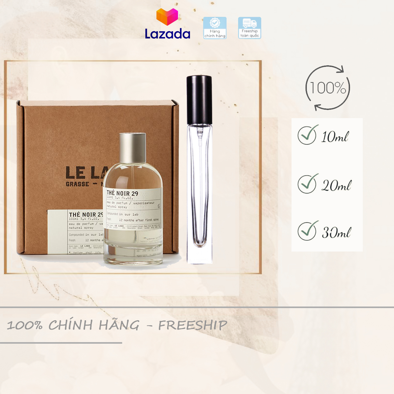 [Chiết 10-20-30ml] Unisex Le Labo Thé Noir 29