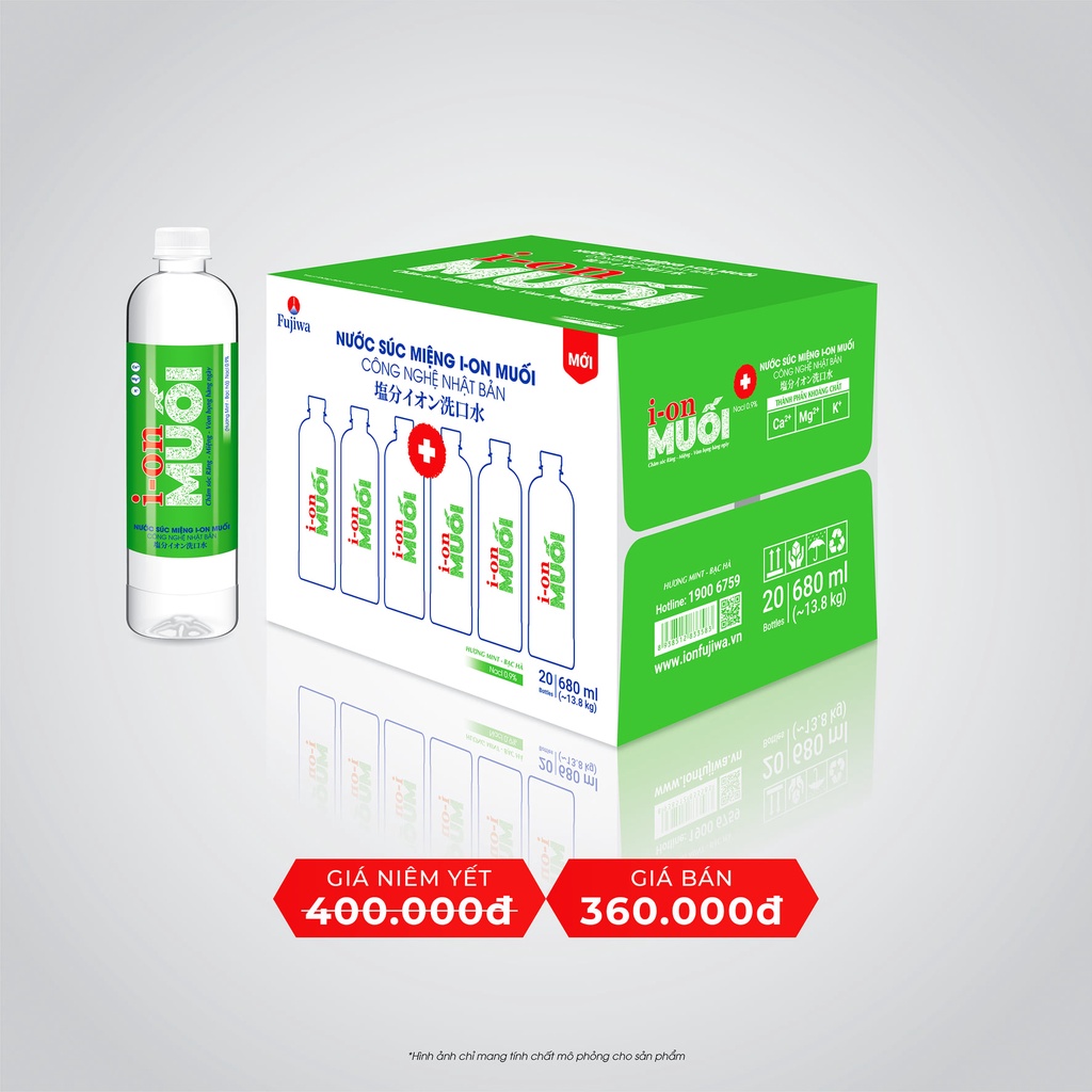 Nước súc miệng Ion Muối - 680ml