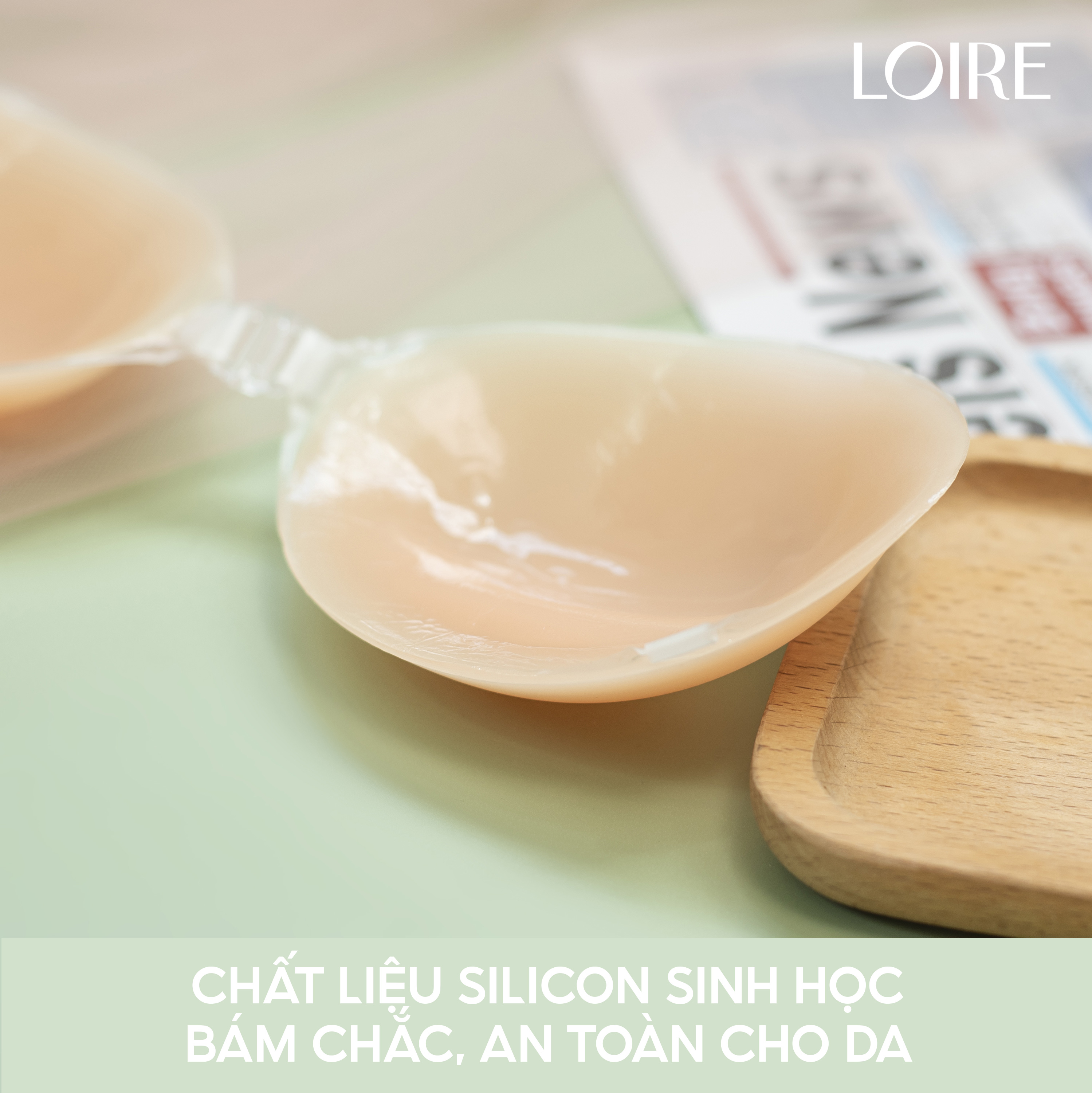 Miếng dán ngực Silicon có dây trong Loirechic MD13