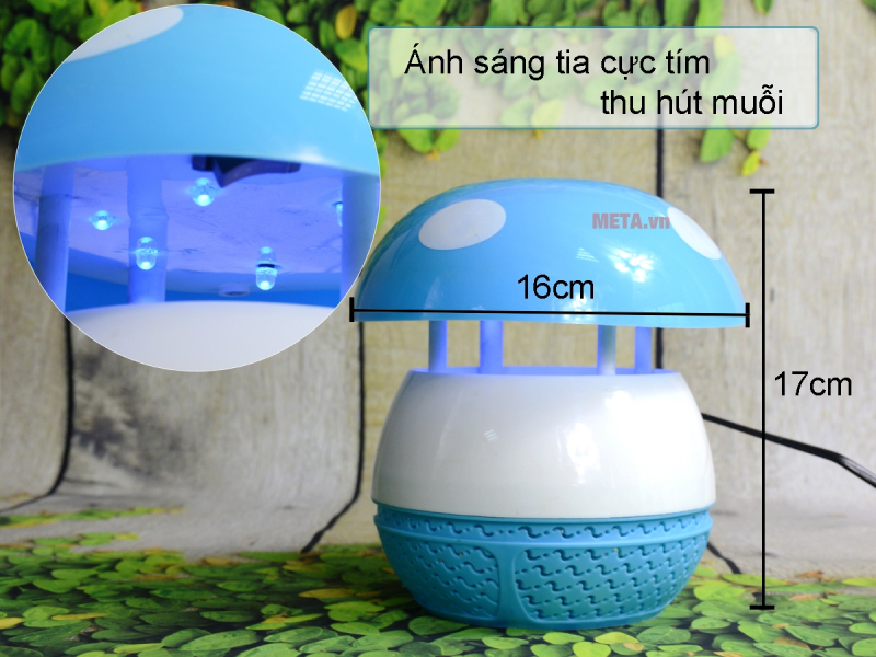 ĐÈN BẮT MUỖI HÌNH NẤM