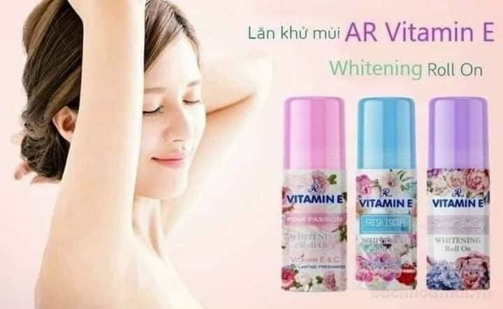 Lăn khử mùi hương nước hoa VITAMIN E Thái Lan