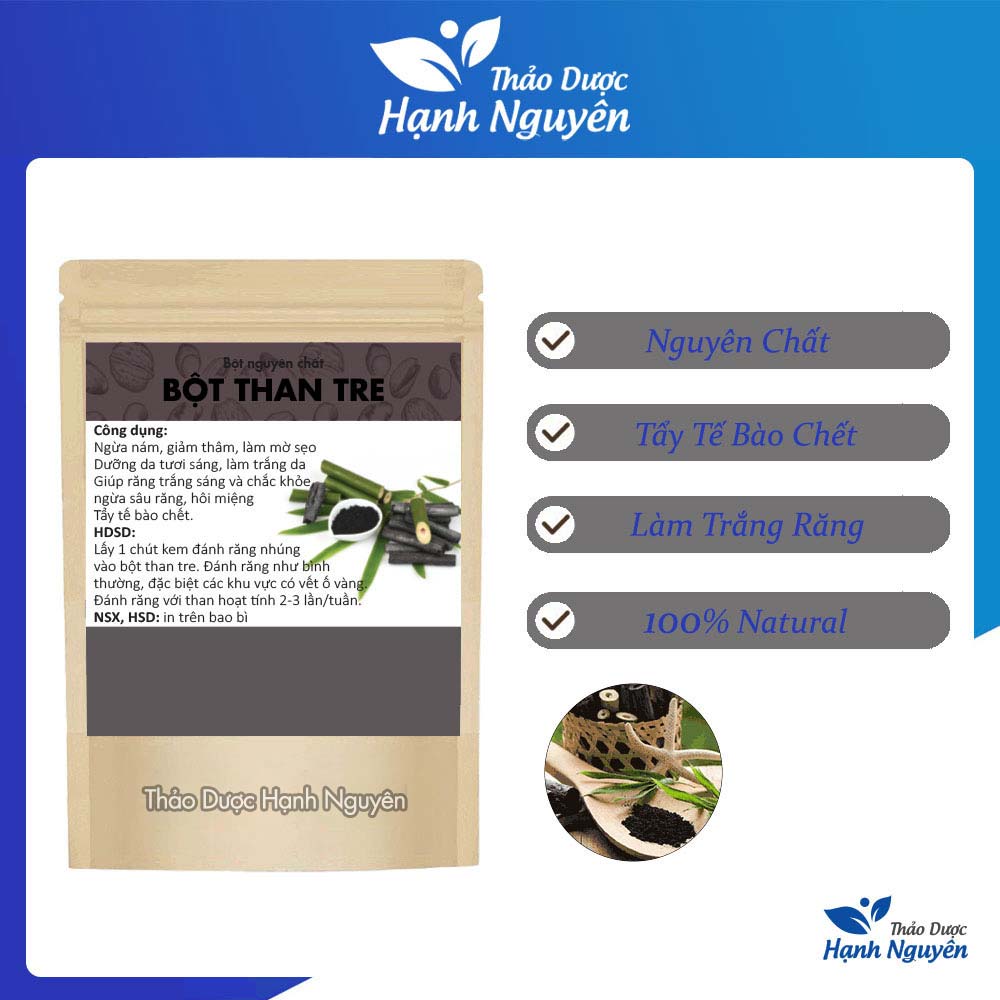 Bột than hoạt tính nguyên chất 1kg - Thảo Dược Hạnh Nguyên