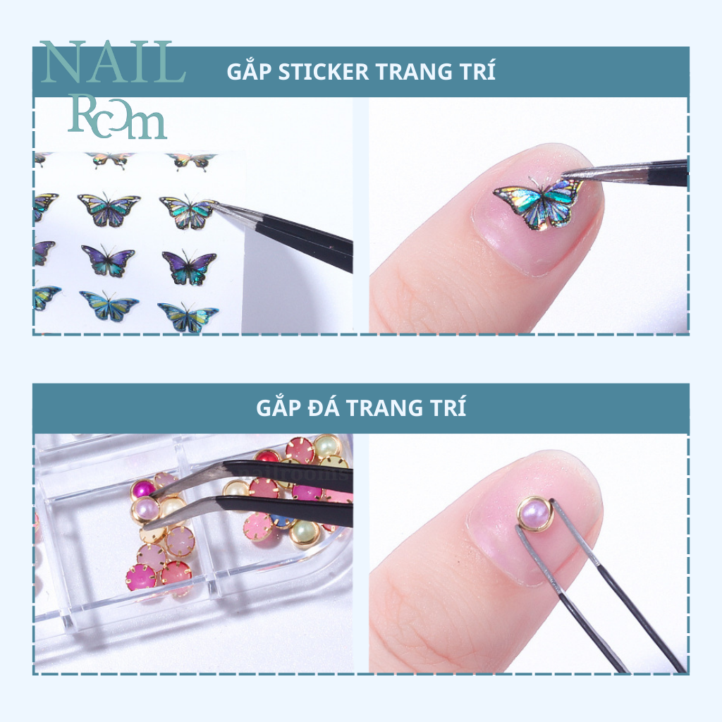 Nhíp gắp đá - Nhíp gắp phụ kiện làm móng nail