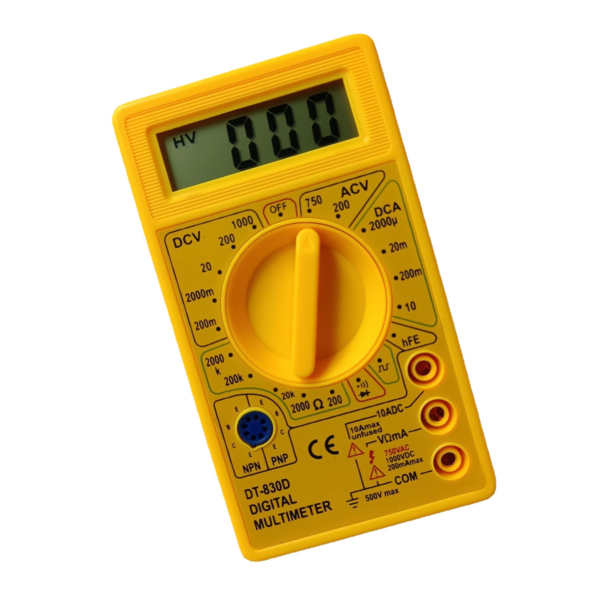 DT-830D Handheld LCD Voltmeter Ammeter Ohm Digital Multimeter Tester(Intl)