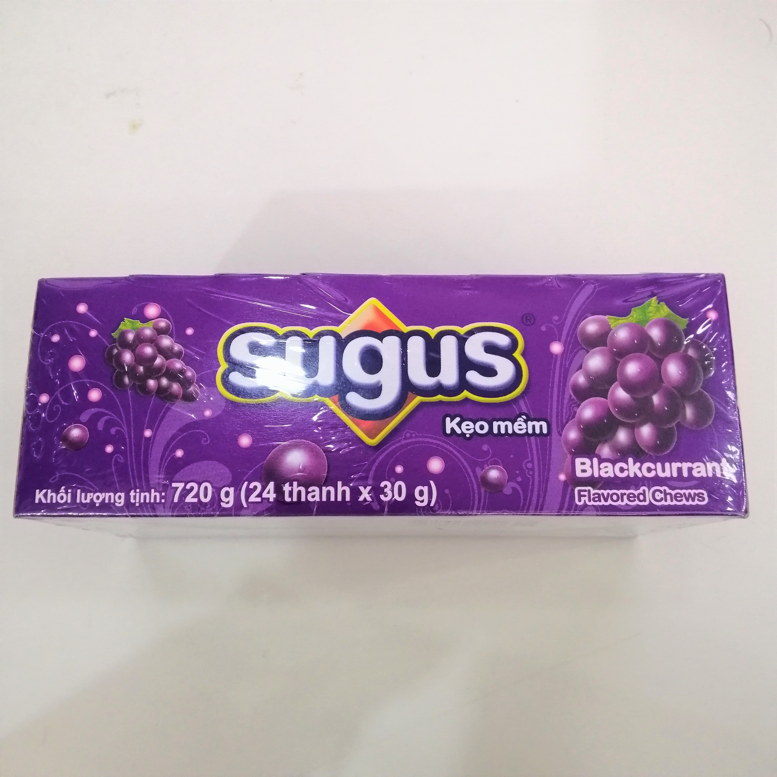 Kẹo Mềm Sugus Hương Vị Nho (Lốc 24 thanh)