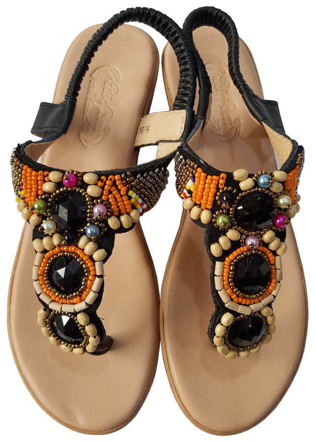 Giày Sandal Nữ Quai Kẹp BIGGBEN Da Bò Thật SDNB52